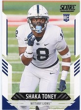 2021 Score - Rookies Shaka Toney #396 (RC)