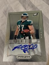 2012 Panini Prizm Football Brent Celek Auto #5/25!! Eagles Rare #14