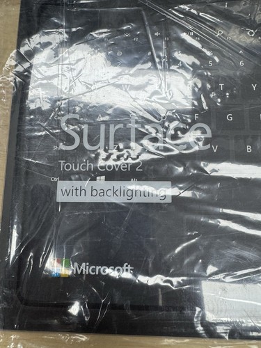 NEW Sealed Microsoft Surface Touch Cover 2 Backlighting Black Model 1570 - Picture 2 of 5