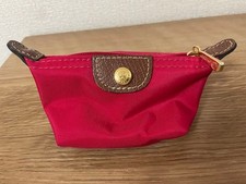 Longchamp Le Priage Mini Pouch Coin Case Accessory Case Red