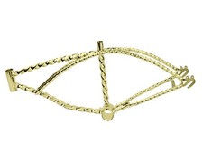 LOWRIDER 20" Twisted Gold Bicycle Frame –Custom Steel Cruiser/Chopper Bike Frame