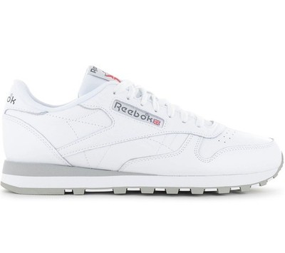 Reebok Classic Leather - Herren Sneaker Weiß Freizeit Schuhe Leder 100008789 NEU