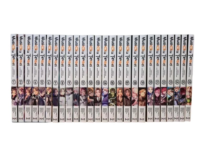 Mushoku Tensei: Jobless Reincarnation Light Novel English Volume 1-26 Half Full