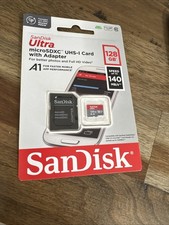 SanDisk 128 GB Ultra PLUS microSDXC UHS-I Card with Adapter 140 MB/s Free Ship