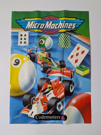 Micro Machines NES Complete inc Rare Poster Good Con