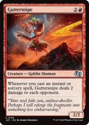 2024 Magic: The Gathering: J25 - Guttersnipe (#138, U, Lightly Played)