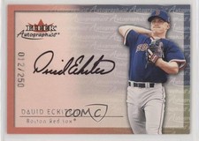 2001 Fleer Showcase Autographics Silver 12/250 David Eckstein Auto 1u6