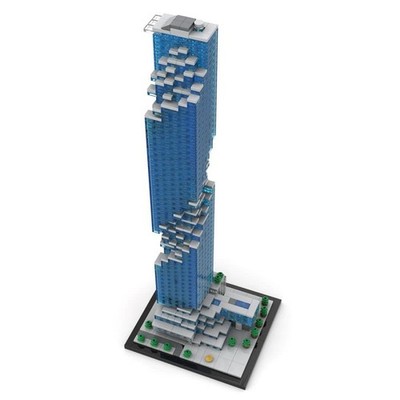 1/800 Scale Famous Bangkok Temple Landmark Model 1839PCS MOC-174819