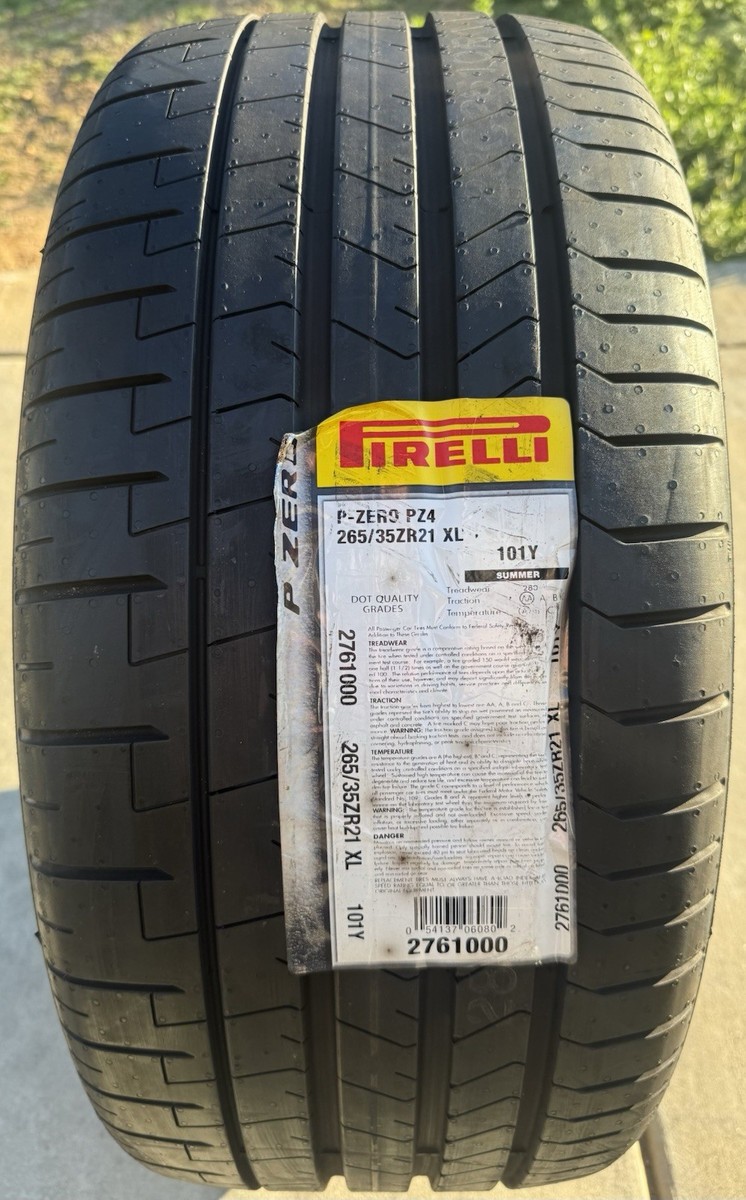 Set of TWO BRAND NEW 265/35ZR21 101Y Pirelli P Zero PZ4 Sport