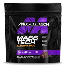 Mass-Tech™ Extreme 2000, Triple Chocolate Brownie, 6 lbs (2.72 kg)