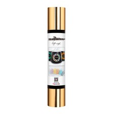 Light Gold Chrome Vinyl Permanent Adhesive Roll 1ftx5ft DIY Craft Sign