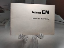 NIKON EM Owner's Manual Very RARE -Mint