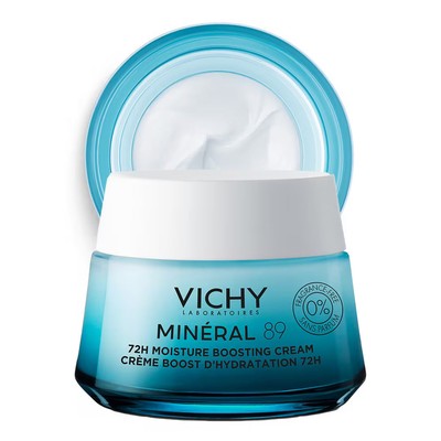 Mineral 89 72H Moisture Boosting Cream H. A. Acid + Minerals By Vichy
