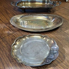 International Silver Co, Gorham, F.B Rogers, Silverplate Lot Serving Dishes USA
