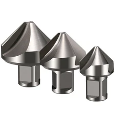 M35 Steel 3 Flute Chamfer Drill Bit 90° 3/4" Weldon Shank