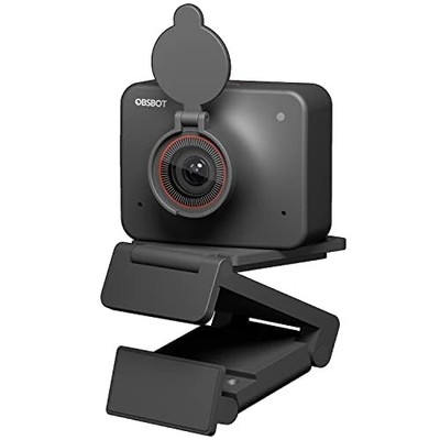 Meet AI-Powered 4K Webcam, AI Framing & Autofocus, Webcam with Microphone, Ba...
