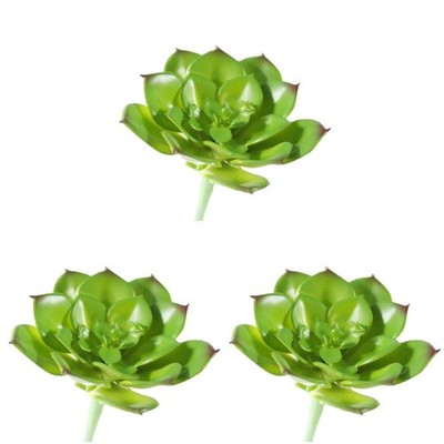 Set of 3 Sukkulenten Künstlich Gefälschte Künstliche Sukkulentenpflanzen