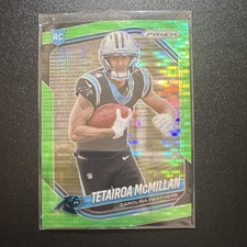 2025 Panini Prizm Tetairoa McMillan Rookie Green Pulsar Prizm #311 Panthers