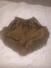 TRASHY LINGERIE CUSTOM SATIN TAP SHORTS SALOON BLOOMERS SMALL WORN ONCE ON T.V.