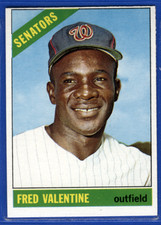 1966 Topps Baseball #351 Fred Valentine - Washington Senators NrMt-Mt