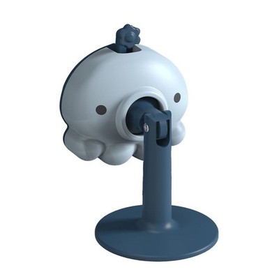 Blue Silicone Door Stopper Cute Octopus Silent Punch Free Collision Prevention D