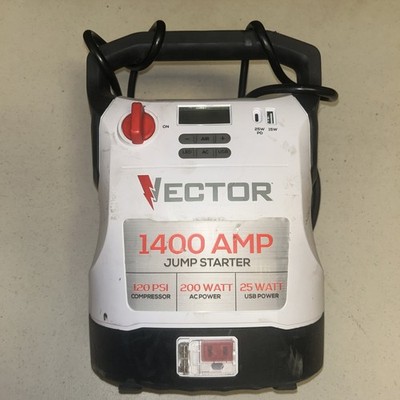 Broken VECTOR 1400 Amp Jump Starter, Compressor, USB and AC Power Parts/Repair