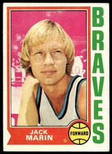 1974 TOPPS JACK MARIN 26 VG-EX BASKETBALL BUFFALO BRAVES