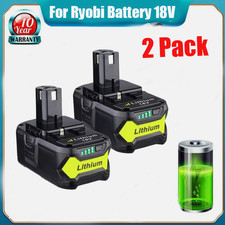 2x For RYOBI P108  8.0Ah 18V Plus High Capacity Battery 18 Volt Lithium-ion NEW