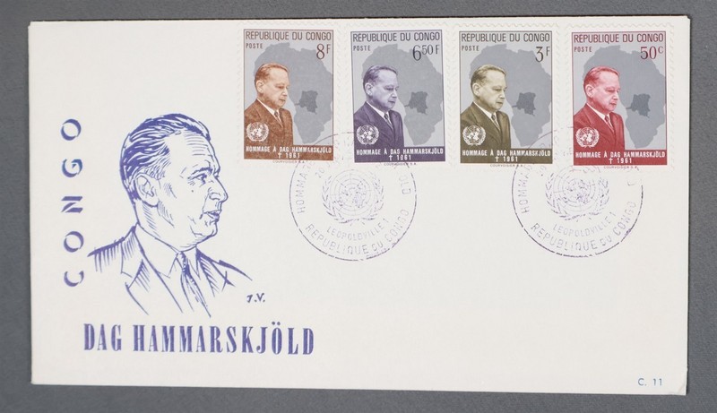 MayfairStamps Congo 1961 Dag Hammarskjold Statesman United Nations Combo Cover a
