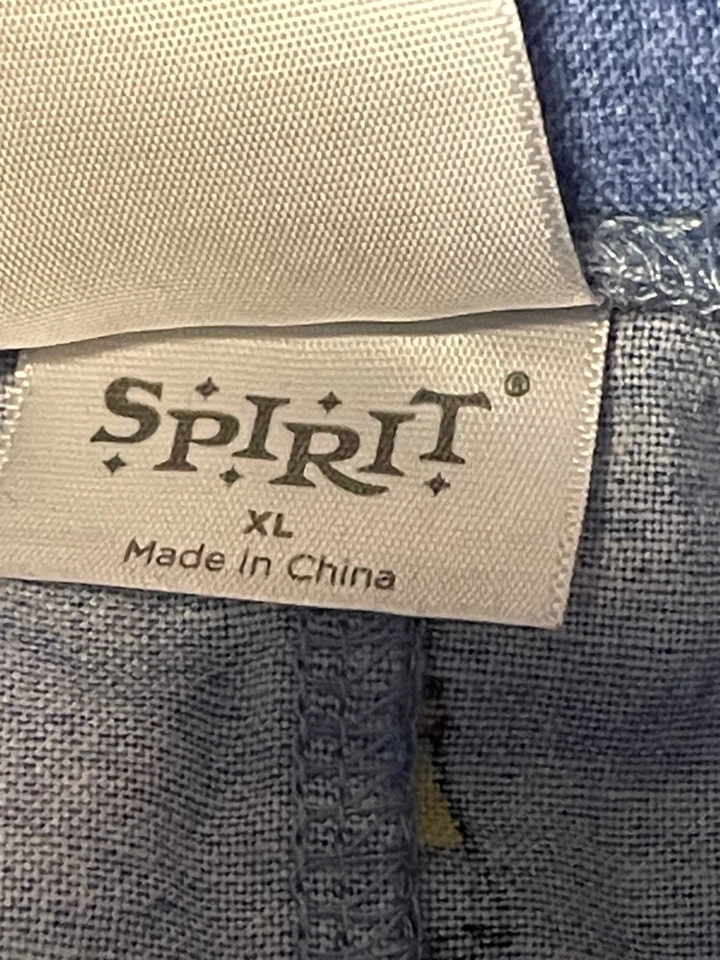 Spirit Halloween Chucky Disfraz Falda Mujer XL 34" Cintura Tirantes Azul Foto 4 de 4