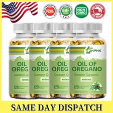 Oil Of Oregano 4000 mg Contains Carvacrol, NON GMO, 120 to 480 Softgel Capsules