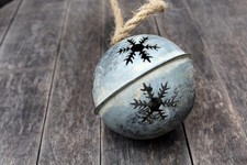 Deko Schelle Zink Glocke Weihnachtsdeko Hängedeko Nostalgie Weihnachten