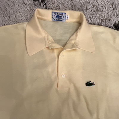 Vintage 70s Izod Lacoste Polo Shirt L Alligator Croc Logo