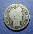 1895-O Barber Dime  G/G- details  **KEY DATE**