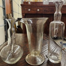 5 Pc Clear Glass Pcs - Vintage Eastman Kodak Chemical Beaker Vases