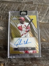 2024 Topps Chrome Black - Autographs Jordan Walker #CBA-JW Gold Refractor /50