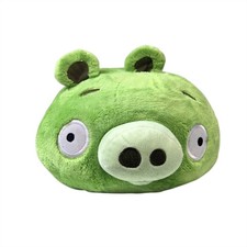 Vintage 2010 Commonwealth Toys Angry Birds Green Pig Plush 7" Stuffed Animal