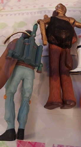 Vintage 8 Star Wars Vinyl Figures 90s Applause Suncoast AS IS Greedo Boba Fett - Picture 11 of 11