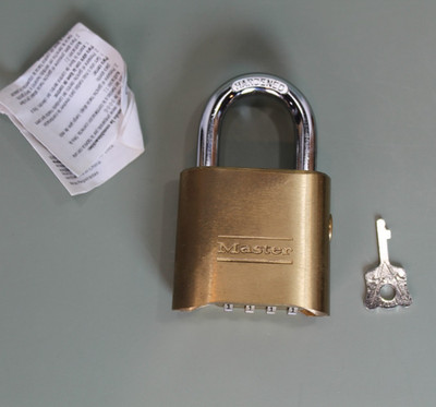Master Lock - 176-P569 Set-Your-Own Combo Padlock - Gold - NOS