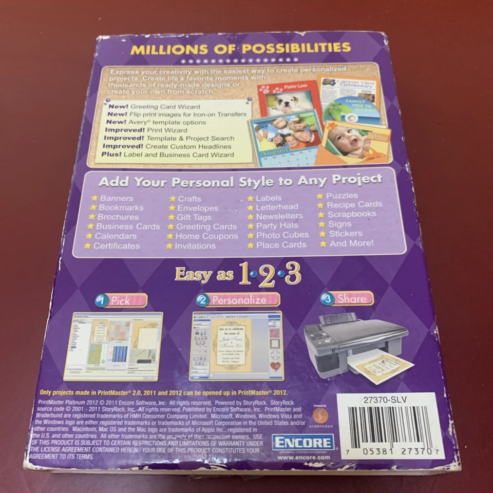 Encore Software Printmaster 2012 Platinum Mac PC DVD-ROM - Image 2 of 4