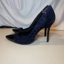 RACHEL ROY , Black And Blue Heels Women  s Size 8.5 M J5 