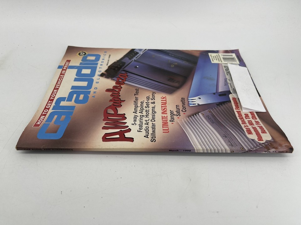 Car Audio And Electronics Magazine March 1998 Ampapalooza Amps Issue