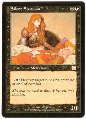 SILENT ASSASSIN X1 MAGIC MTG MERCADIAN MASQUES LIGHT PLAY (LP) 1999