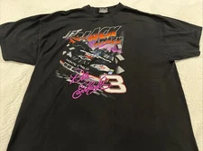Vintage Chase Authentics Dale Earnhardt Jet Black Attack NASCAR T-shirt EUC