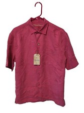 Caribbean Roundtree  Yorke Hawaiian Shirt Men's Size M Beach Vacation NWT