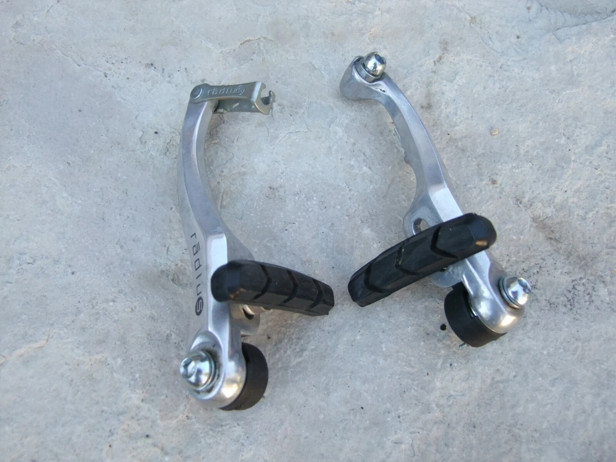 Radius Alloy Linear Pull Bicycle V Brake W Pads Calipers for MTB AT BMX Silver