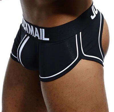 Jockmail Mens Jock Strap Sexy Underwear Jockstrap Backless Brief Sporty Stripe