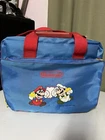 Vintage 1990 Nintendo Blue Z Bag Travel Case Blue Red 13x10x7 Mario Luigi Soft