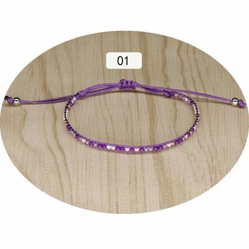 Jewellery Ankle Anklet Cotton Bead Adjustable Foot Bracelet Silver Girls Boho - Picture 13 of 30