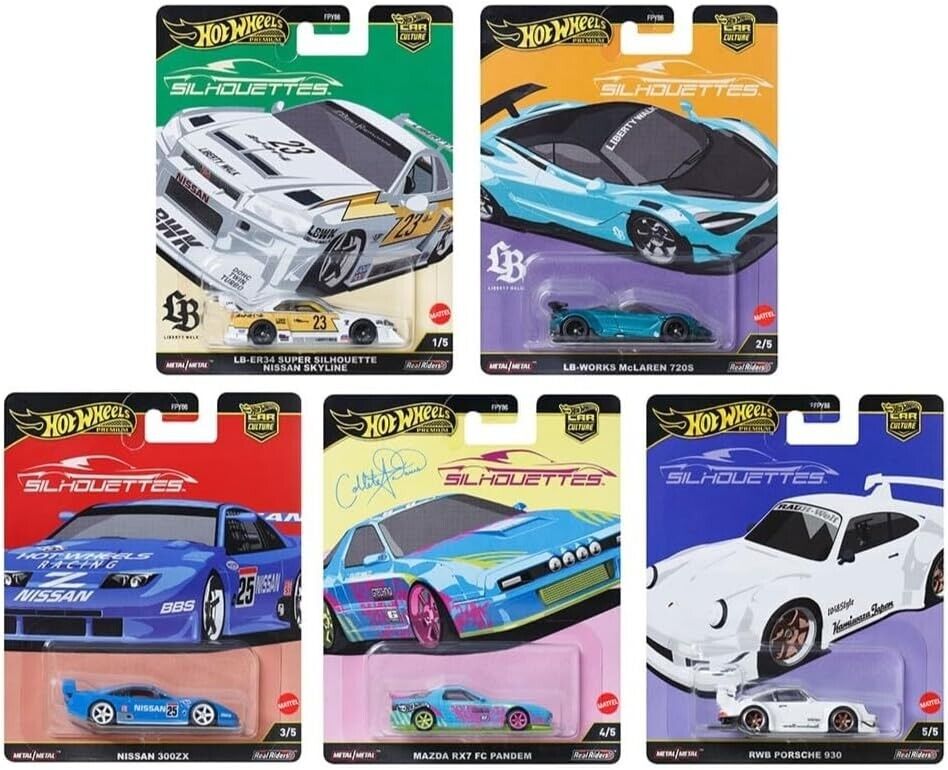 In Stock! Hot Wheels Car Culture 2025 Silhouettes G Case Set In Stock! Hot Wheels Car Culture 2025 Silhouettes G Case Set